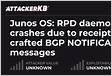 2019-01 Security Bulletin Junos OS RPD crash upon receipt of